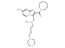 N-{[2-(1-azepanylcarbonyl)-7-methylimidazo[1,2-a]pyridin-3-yl]methyl}-N-methyl-4-(4-morpholinyl)-1-butanamine