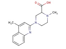 1-methyl-4-(4-methylquinolin-2-yl)piperazine-2-carboxylic acid
