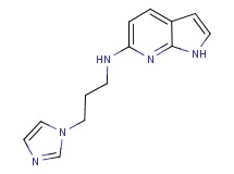 N-[3-(1H-imidazol-1-yl)propyl]-1H-pyrrolo[2,3-b]pyridin-6-amine