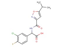 (3-chloro-4-fluorophenyl){[(5-isopropyl-3-isoxazolyl)carbonyl]amino}acetic acid