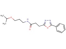 N-(3-isopropoxypropyl)-3-(5-phenyl-1,3,4-oxadiazol-2-yl)propanamide