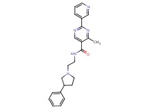 4-methyl-N-[2-(3-phenylpyrrolidin-1-yl)ethyl]-2-pyridin-3-ylpyrimidine-5-carboxamide