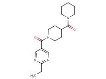 2-ethyl-5-{[4-(1-piperidinylcarbonyl)-1-piperidinyl]carbonyl}pyrimidine