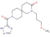 2-(3-methoxypropyl)-9-(1H-1,2,4-triazol-5-ylcarbonyl)-2,9-diazaspiro[5.5]undecan-3-one