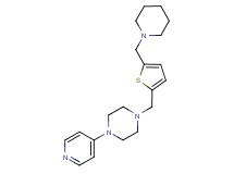 1-{[5-(piperidin-1-ylmethyl)-2-thienyl]methyl}-4-pyridin-4-ylpiperazine