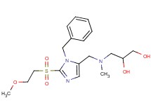 3-[({1-benzyl-2-[(2-methoxyethyl)sulfonyl]-1H-imidazol-5-yl}methyl)(methyl)amino]-1,2-propanediol
