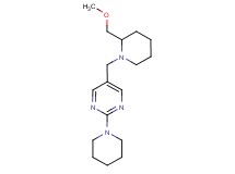 5-{[2-(methoxymethyl)piperidin-1-yl]methyl}-2-piperidin-1-ylpyrimidine