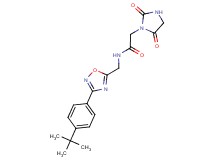 N-{[3-(4-tert-butylphenyl)-1,2,4-oxadiazol-5-yl]methyl}-2-(2,5-dioxo-1-imidazolidinyl)acetamide