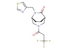 (1S*,5R*)-6-(1,3-thiazol-4-ylmethyl)-3-(3,3,3-trifluoropropanoyl)-3,6-diazabicyclo[3.2.2]nonan-7-one