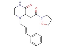 3-[2-(2-isoxazolidinyl)-2-oxoethyl]-4-[(2E)-3-phenyl-2-propen-1-yl]-2-piperazinone