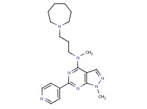 N-[3-(1-azepanyl)propyl]-N,1-dimethyl-6-(4-pyridinyl)-1H-pyrazolo[3,4-d]pyrimidin-4-amine