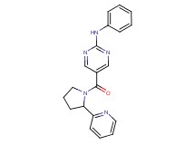 N-phenyl-5-{[2-(2-pyridinyl)-1-pyrrolidinyl]carbonyl}-2-pyrimidinamine