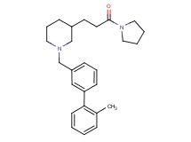 1-[(2'-methyl-3-biphenylyl)methyl]-3-[3-oxo-3-(1-pyrrolidinyl)propyl]piperidine
