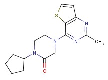 1-cyclopentyl-4-(2-methylthieno[3,2-d]pyrimidin-4-yl)piperazin-2-one