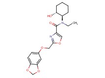 2-[(1,3-benzodioxol-5-yloxy)methyl]-N-ethyl-N-[(1R*,2R*)-2-hydroxycyclohexyl]-1,3-oxazole-4-carboxamide