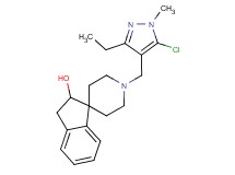 1'-[(5-chloro-3-ethyl-1-methyl-1H-pyrazol-4-yl)methyl]-2,3-dihydrospiro[indene-1,4'-piperidin]-2-ol