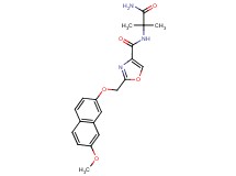 N-(2-amino-1,1-dimethyl-2-oxoethyl)-2-{[(7-methoxy-2-naphthyl)oxy]methyl}-1,3-oxazole-4-carboxamide