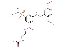 N-[2-(acetylamino)ethyl]-3-[(2,5-dimethoxybenzyl)amino]-5-[(dimethylamino)sulfonyl]benzamide