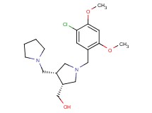[(3R*,4R*)-1-(5-chloro-2,4-dimethoxybenzyl)-4-(pyrrolidin-1-ylmethyl)pyrrolidin-3-yl]methanol