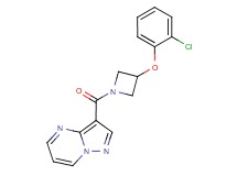 3-{[3-(2-chlorophenoxy)-1-azetidinyl]carbonyl}pyrazolo[1,5-a]pyrimidine