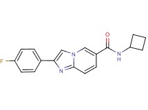 N-cyclobutyl-2-(4-fluorophenyl)imidazo[1,2-a]pyridine-6-carboxamide