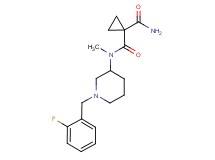 N~1~-[1-(2-fluorobenzyl)-3-piperidinyl]-N~1~-methyl-1,1-cyclopropanedicarboxamide