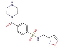 N-(3-isoxazolylmethyl)-4-(1-piperazinylcarbonyl)benzenesulfonamide hydrochloride