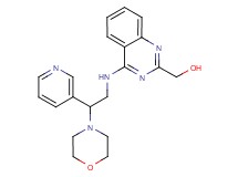 {4-[(2-morpholin-4-yl-2-pyridin-3-ylethyl)amino]quinazolin-2-yl}methanol