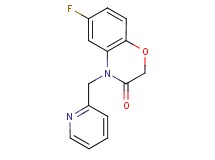 6-fluoro-4-(pyridin-2-ylmethyl)-2H-1,4-benzoxazin-3(4H)-one