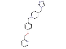 2-[(4-{[4-(1H-imidazol-1-ylmethyl)piperidin-1-yl]methyl}phenoxy)methyl]pyridine
