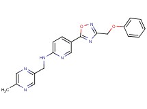 N-[(5-methyl-2-pyrazinyl)methyl]-5-[3-(phenoxymethyl)-1,2,4-oxadiazol-5-yl]-2-pyridinamine