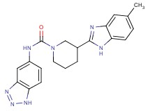 N-1H-1,2,3-benzotriazol-5-yl-3-(5-methyl-1H-benzimidazol-2-yl)piperidine-1-carboxamide