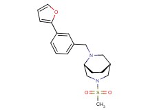 (1R*,5R*)-6-[3-(2-furyl)benzyl]-3-(methylsulfonyl)-3,6-diazabicyclo[3.2.2]nonane