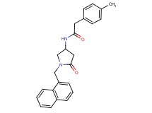 2-(4-methylphenyl)-N-[1-(1-naphthylmethyl)-5-oxopyrrolidin-3-yl]acetamide