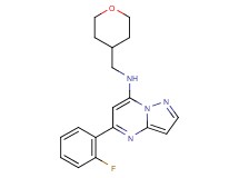 5-(2-fluorophenyl)-N-(tetrahydro-2H-pyran-4-ylmethyl)pyrazolo[1,5-a]pyrimidin-7-amine