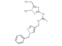 N-[(1-benzyl-1H-pyrazol-4-yl)methyl]-N'-(5-ethyl-1-methyl-1H-1,2,4-triazol-3-yl)urea