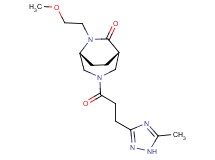 (1S*,5R*)-6-(2-methoxyethyl)-3-[3-(5-methyl-1H-1,2,4-triazol-3-yl)propanoyl]-3,6-diazabicyclo[3.2.2]nonan-7-one