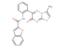 N-[2-(3-methyl-7-oxo-7H-[1,3]thiazolo[3,2-b][1,2,4]triazin-6-yl)phenyl]-1-benzofuran-2-carboxamide