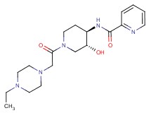 N-{(3R*,4R*)-1-[(4-ethylpiperazin-1-yl)acetyl]-3-hydroxypiperidin-4-yl}pyridine-2-carboxamide