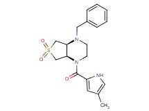 (4aR*,7aS*)-1-benzyl-4-[(4-methyl-1H-pyrrol-2-yl)carbonyl]octahydrothieno[3,4-b]pyrazine 6,6-dioxide