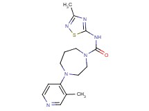 4-(3-methylpyridin-4-yl)-N-(3-methyl-1,2,4-thiadiazol-5-yl)-1,4-diazepane-1-carboxamide