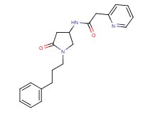 N-[5-oxo-1-(3-phenylpropyl)-3-pyrrolidinyl]-2-(2-pyridinyl)acetamide