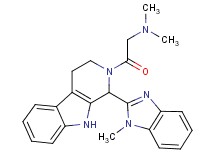 N,N-dimethyl-2-[1-(1-methyl-1H-benzimidazol-2-yl)-1,3,4,9-tetrahydro-2H-beta-carbolin-2-yl]-2-oxoethanamine