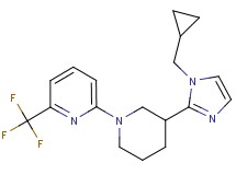 2-{3-[1-(cyclopropylmethyl)-1H-imidazol-2-yl]-1-piperidinyl}-6-(trifluoromethyl)pyridine