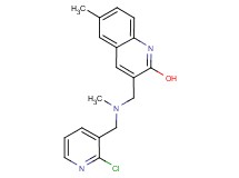 3-{[[(2-chloro-3-pyridinyl)methyl](methyl)amino]methyl}-6-methyl-2-quinolinol