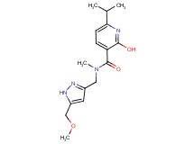 2-hydroxy-6-isopropyl-N-{[5-(methoxymethyl)-1H-pyrazol-3-yl]methyl}-N-methylnicotinamide