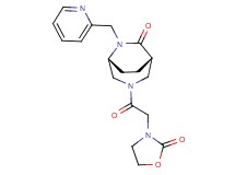 (1S*,5R*)-3-[(2-oxo-1,3-oxazolidin-3-yl)acetyl]-6-(2-pyridinylmethyl)-3,6-diazabicyclo[3.2.2]nonan-7-one