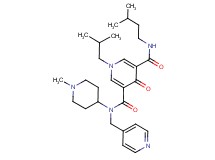 1-isobutyl-N'-(3-methylbutyl)-N-(1-methyl-4-piperidinyl)-4-oxo-N-(4-pyridinylmethyl)-1,4-dihydro-3,5-pyridinedicarboxamide