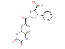 (3S*,4R*)-1-[(2,3-dioxo-1,2,3,4-tetrahydroquinoxalin-6-yl)carbonyl]-4-phenylpyrrolidine-3-carboxylic acid