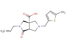 (3aS*,6aS*)-2-allyl-5-[(5-methyl-2-thienyl)methyl]-1-oxohexahydropyrrolo[3,4-c]pyrrole-3a(1H)-carboxylic acid